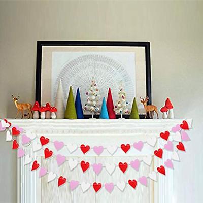 Home & Kitchen Features Colorful Heart Garland Bunting Romantic Valentines Day 2