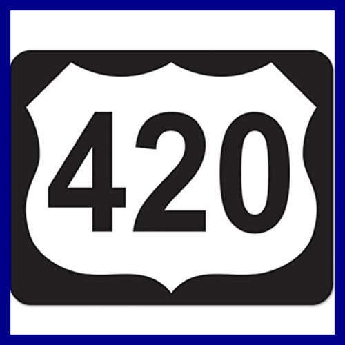 420 Highway Sign Cutout 13.5