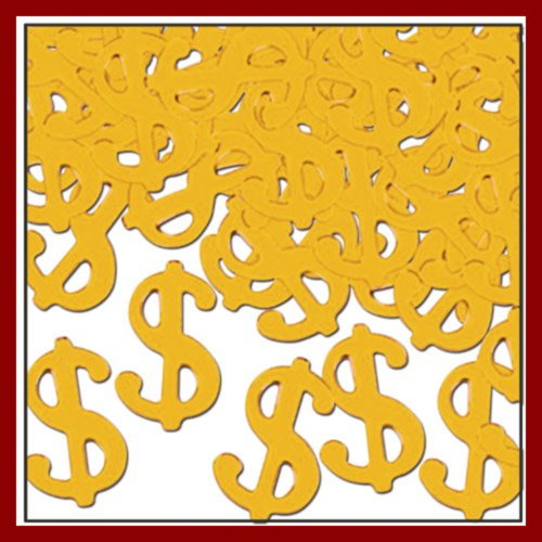Fanci Fetti $ Silhouettes GOLD Party Accessory One Size Unisex Adult Kitchen