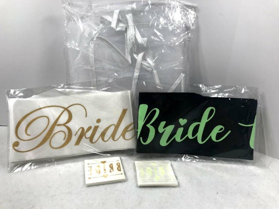 Bachelorette Party Bride To Be Decorations Kit Bridal Shower Supplies Veil Sash