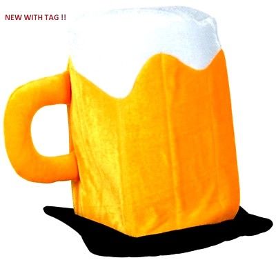 Plush Beer Mug STEIN BEERSTEIN Party HAT ~ NEW with tags ~
