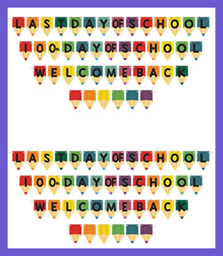 54889 School Days Streamer Sets 12' 2 Multicolor FREE SHIPPING Kitchen