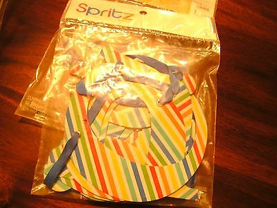 NEW spritz brand CONGRATS multi striped banner NEW 80