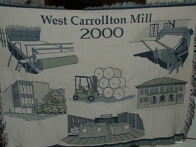 West Carrollton Mill 2000 - Paper Mill Tapestry Throw Blanket - 48 in x 60 in