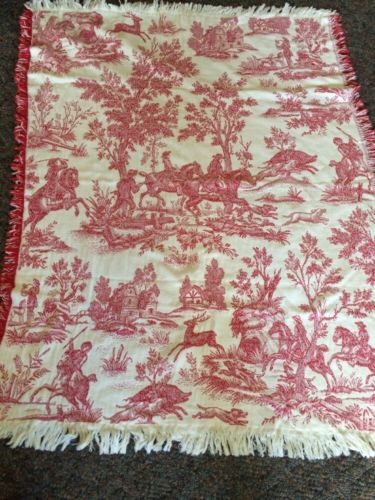 Mohawk Colonial Scene Cotton Throw 58x45 With Fringe