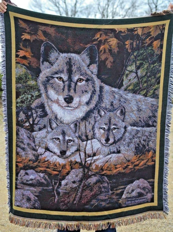 American Weavers Wolf Throw ERIC VAN RAEMDONCK 1998
