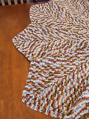 crochet Blanket Afghan GRANNY handmade Throw 55