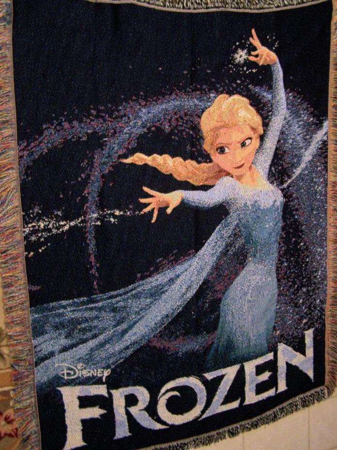 Disney Frozen Tapestry Throw Woven Blanket Wall Hanging Afghan Elsa Anna USA