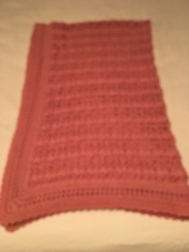 Vintage Afghan Blanket Spread 50 X 72 Handmade  Crochet