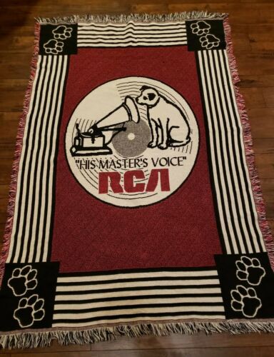 RCA Victor His Master's Voice Throw Blanket Tapestry Wall Hanger