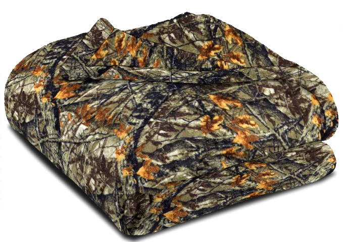 Throw Blanket Camo Fleece Camouflage Country Decor Wall 50 X 60 Soft Sofa Chair