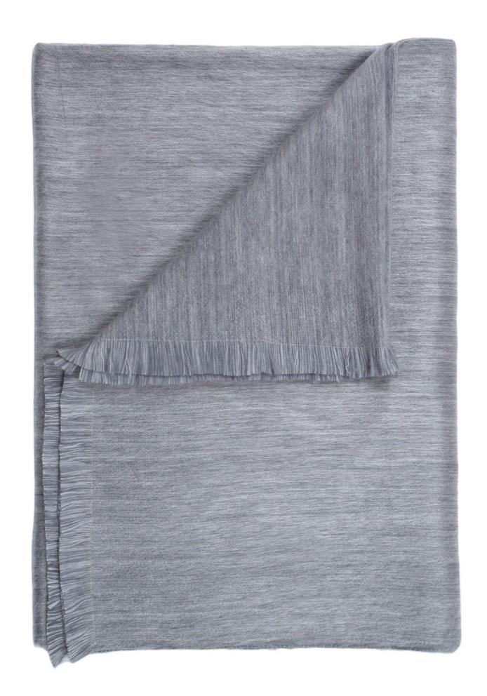 Gray Alpaca Throw 45