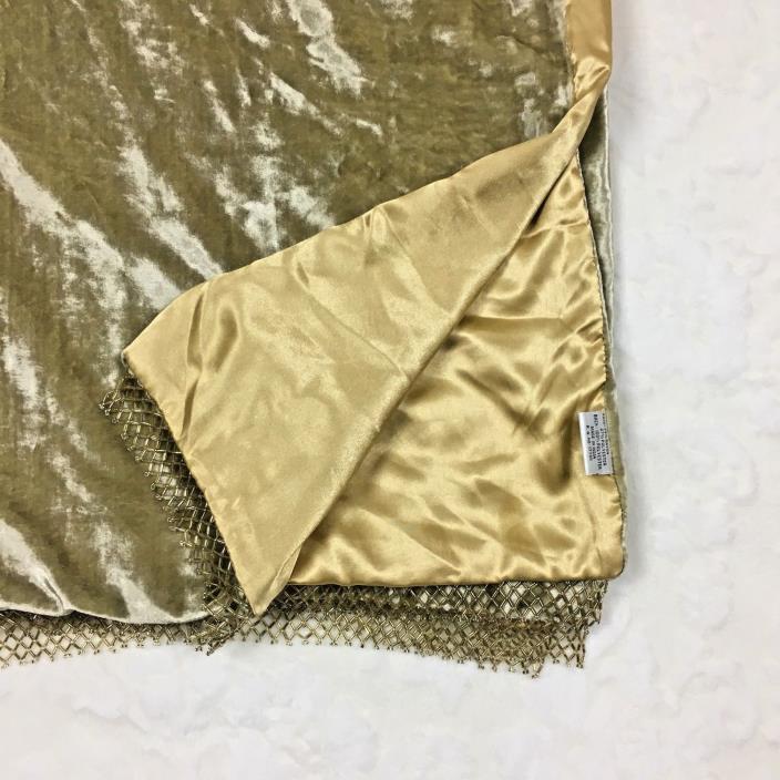 Designer Throw  Blanket Gold Champagne 