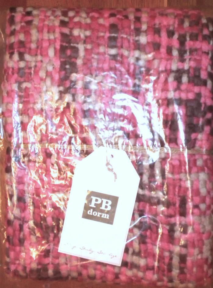 NWT Pottery Barn PB Teen 1 Chunky Knit Throw Multi-Pink ~OR~ 2 Pillow Cover 18