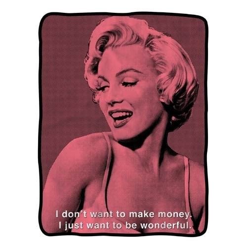 Licensed Marilyn Monroe Fleece Throw Blanket 45