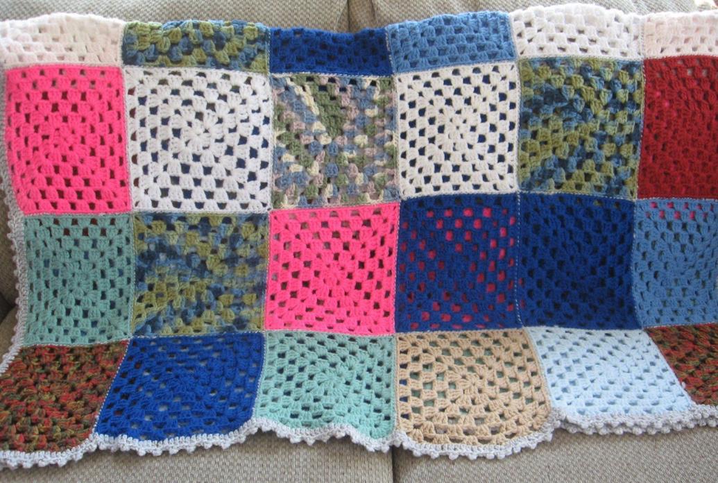 Hand Crafted Blanket Throw Afghan 55