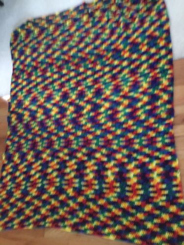 Multi Color Afghan Variegated Colorful Yarn 72x52
