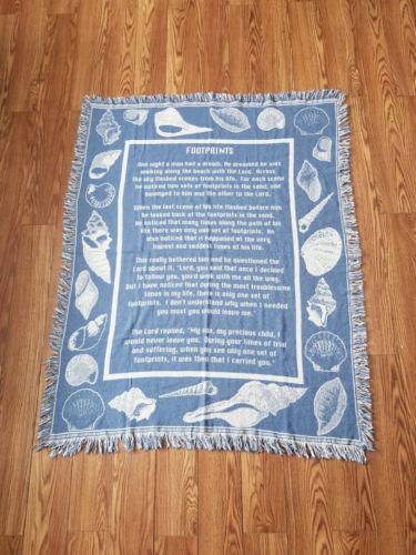 Footprints Throw Blanket. 46
