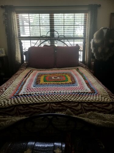 Handmade Crochet Afghan Blanket 64