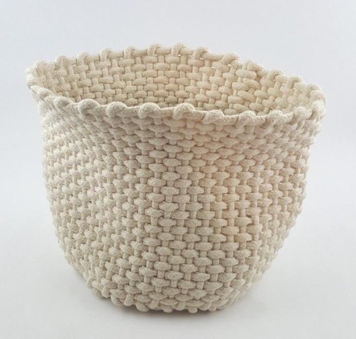 Avec by Arcade Riso Korbi Handmade Basket 100% Cotton Brazilian Handicraft
