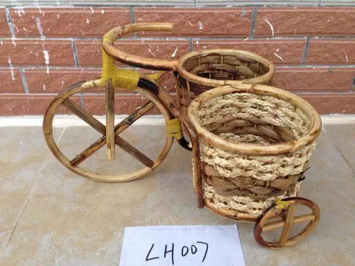 Basket Planter Basket Gift Basket Bike ShapeBasket Bamboo Basket Bamboo Planter