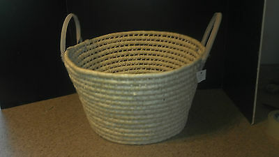 Large Woven Basket with Two Handles