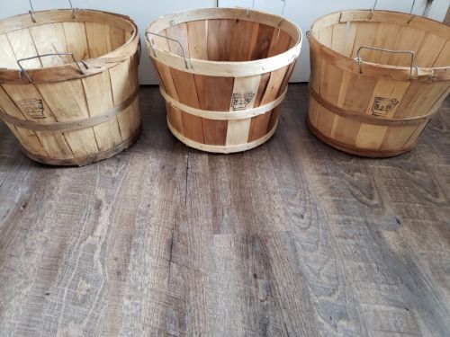 SET OF 3 BASKETS FROM CRATE AND BASKET CO. FARMHOUSE DECORATIONS FRUIT VEGETABLE