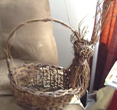 LARGE REINDEER BASKET.....LAST ONE