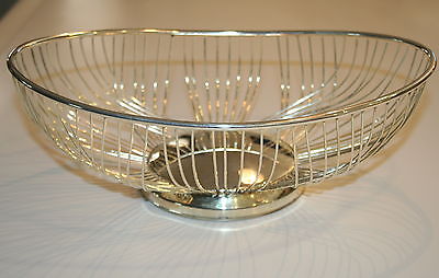 FB Rogers silver wire basket, bowl