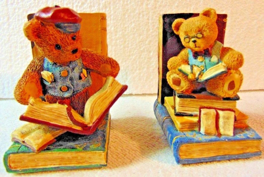 Decorative Resin Teddy Bear Book Ends