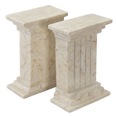 Canora Grey Natural Champagne Marble Stone Bookends