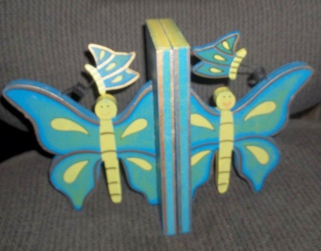 Wooden Butterfly Book - Ends** Unique** New** Never Used