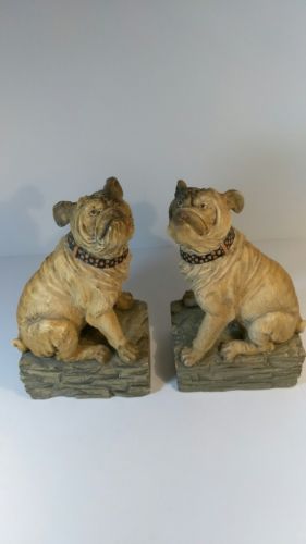 Bull Dog Book Ends by Chris Don Expo UGLY