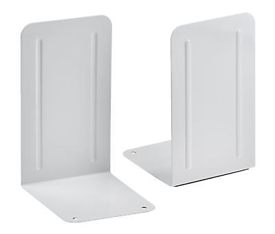Acrimet Premium Bookend (White Color) (1 Pair)
