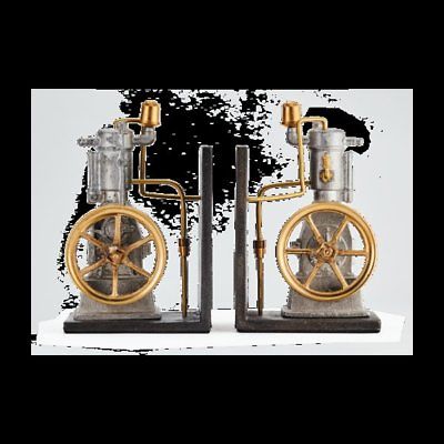 Breakwater Bay Vertical Engine Bookends
