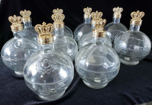 GLASS WINE BOTTLE SCREW CAP VINTAGE ANTIQUE COLLECTIBLE HOME DECOR, 750ml, 7.5