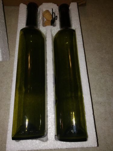 Faux Green Wine Bottle Home Decor, Set of 2, Get Crafty, Crafts, Decorate, New