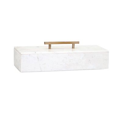 Imax Keely Marble Lidded Box - 82507 NEW