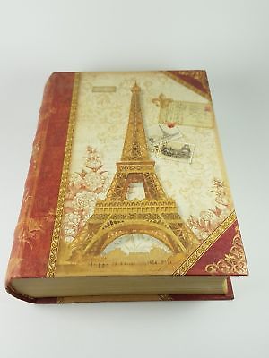 Book Shaped Eiffel Tower Storage Box