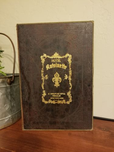 Distressed Book Box Hidden Jewelry Secret Fake Faux Vintage - Hotel Antoinette