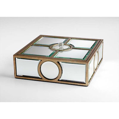 Mirror Jewelry Box Mirrored Keepsake Storage