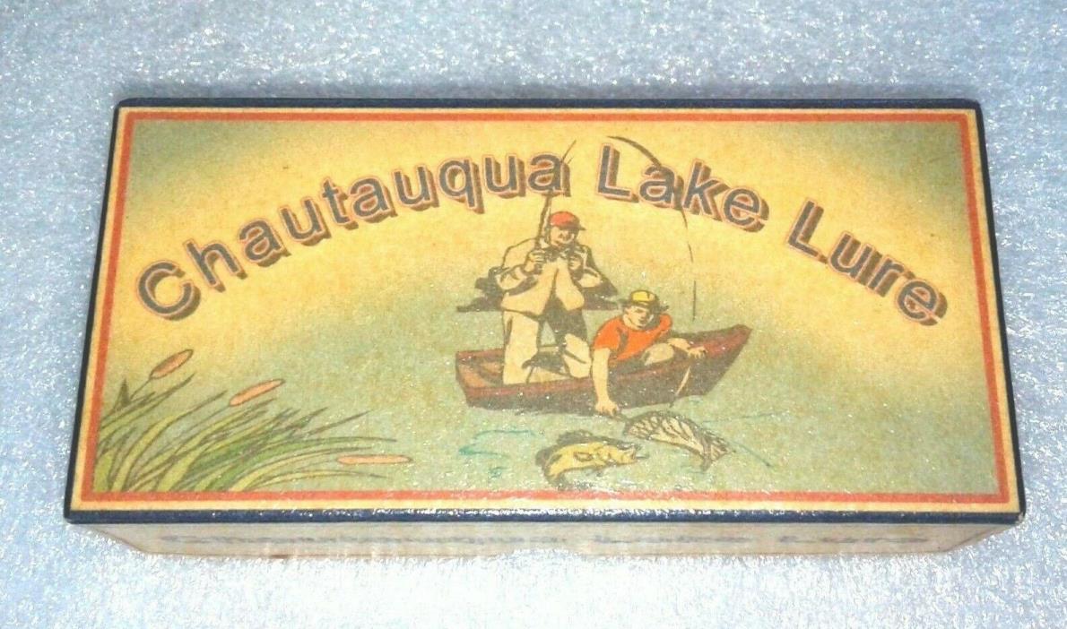 Chautauqua Lake fishing lure box Bemus Point New York use as lake house decor