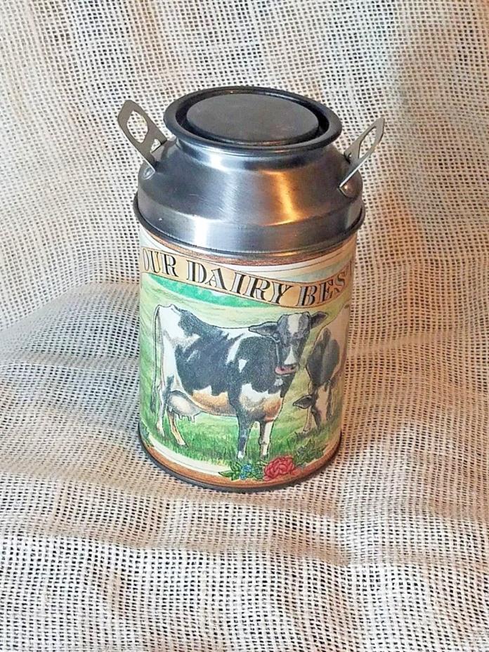 VINTAGE DAIRY FRESH MILK CAN COLLECTORS TIN CANNISTER 6