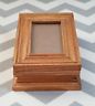 Small wooden picture frame trinket box