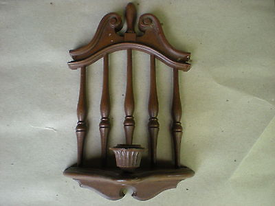 2 Home Interiors Candle Sconces 1974 Vintage Colonial Style