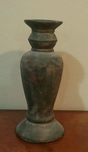 Tall vintage look Crate a d Barrel candle holder 17.5 in tall