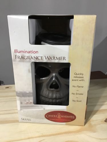 Candle Warmers Illumination Electric Flameless Wax Oil Gothic Skull Halloween