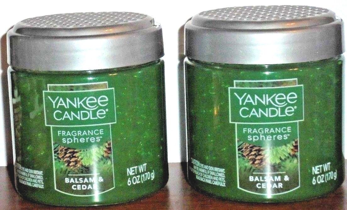 Yankee Candle 2x BALSAM & CEDAR Fragrance Spheres ~ FREE SHIPPING