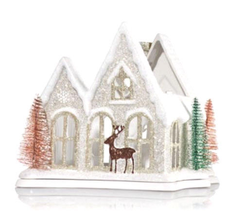 Bath & Body Works HOLIDAY HOUSE COTTAGE 2017 3-WICK CANDLE LUMINARY