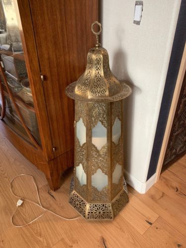 Set Of Two Moroccan Extra Large Electrical Lanterns